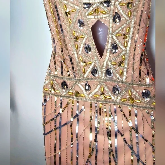 Frock And Frill Beaded Mini Dress - Picture 6 of 8